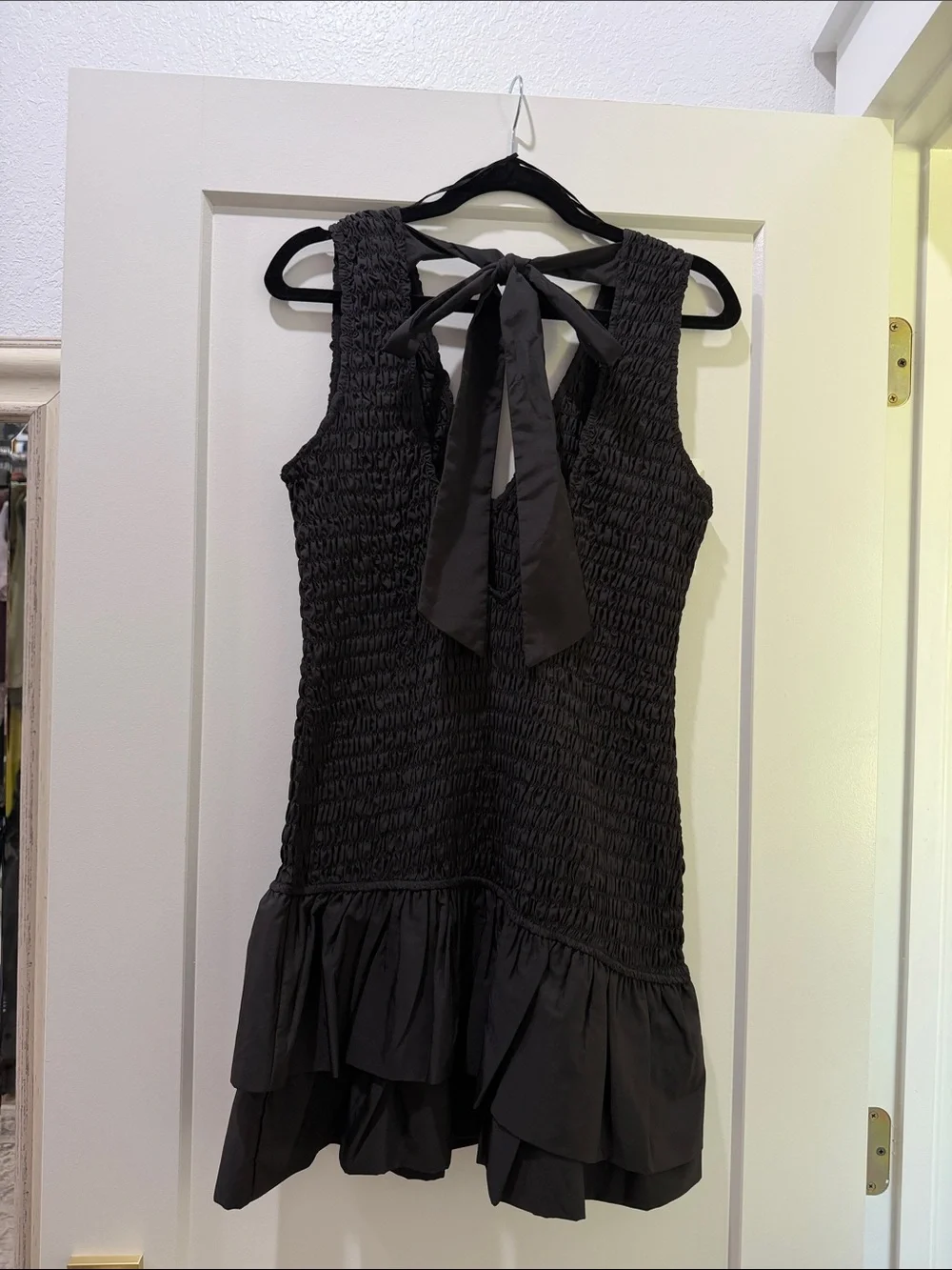 long black dress cotton Size:10C/28 A-Line Dresses INSPIRE CHIC Women's Summer